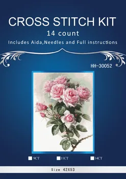HH-30052 Chinese rose Counted Cross Stitch 14CT Cross-Stitch Kit Handmade Embroidery Needlework
HH-30052 Chinese rose Counted Cross Stitch 14CT Cross-Stitch Kit Handmade Embroidery Needlework