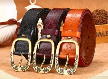 High Quality Fashion Luxurious Women Enboss Retro Genuine Lether Belt Leather Metal Flower Plum Blossom Carving Waist Band
High Quality Fashion Luxurious Women Enboss Retro Genuine Lether Belt Leather Metal Flower Plum Blossom Carving Waist Band
