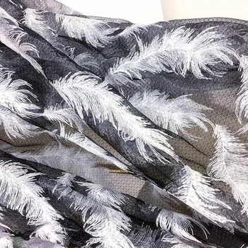 White Black Feather Fabric Embroidery Quality DIY Fabric For Clothes Curtains Party Background Decor Dress Clothes Material
White Black Feather Fabric Embroidery Quality DIY Fabric For Clothes Curtains Party Background Decor Dress Clothes Material