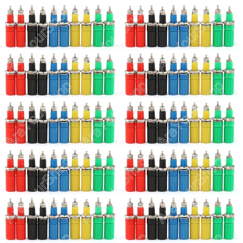 Areyourshop 100 Pcs Binding Post For Speaker 4mm Banana Plug Test Probe Conversion Connector
Areyourshop 100 Pcs Binding Post For Speaker 4mm Banana Plug Test Probe Conversion Connector