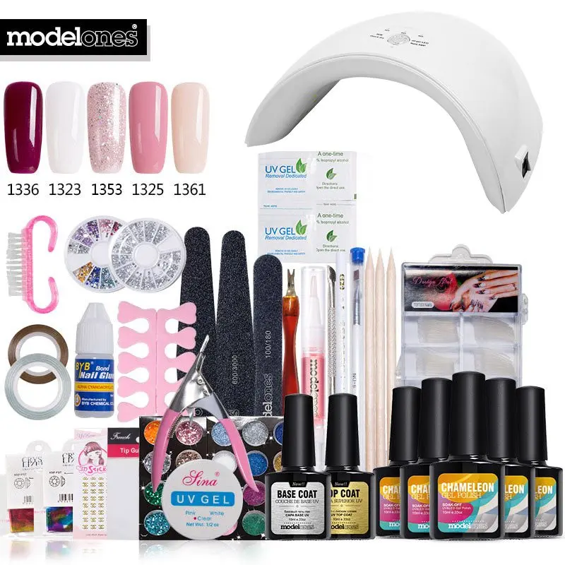 Modelones 35Pcs/Lot Nail Art Gel Polish Set 36W 9SD Led Lamp Nail Dryer Gel Polish Manicure Kits Base Coat Top Coat Nail Tools
Modelones 35Pcs/Lot Nail Art Gel Polish Set 36W 9SD Led Lamp Nail Dryer Gel Polish Manicure Kits Base Coat Top Coat Nail Tools