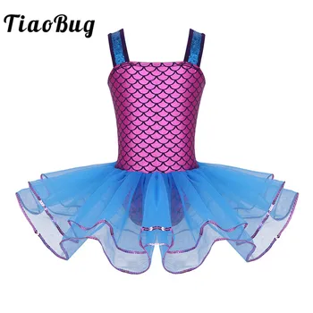 TiaoBug Kids Girls Mermaid Sequins Wide Shoulder Straps Ballet Tutu Dance Gymnastics Leotard Ballerina Dress Costumes Age 3-10
TiaoBug Kids Girls Mermaid Sequins Wide Shoulder Straps Ballet Tutu Dance Gymnastics Leotard Ballerina Dress Costumes Age 3-10
