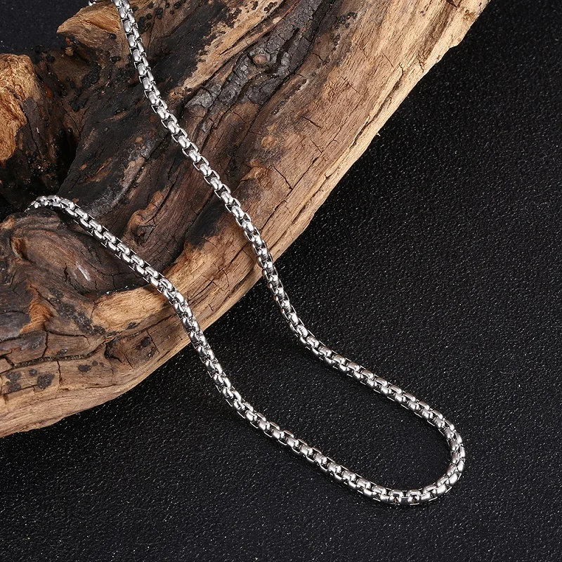 60cm Stainless Steel Popcorn Long Lobster Buckle Chain Necklace Men Jewelry Colar Collier ST0440 
60cm Stainless Steel Popcorn Long Lobster Buckle Chain Necklace Men Jewelry Colar Collier ST0440