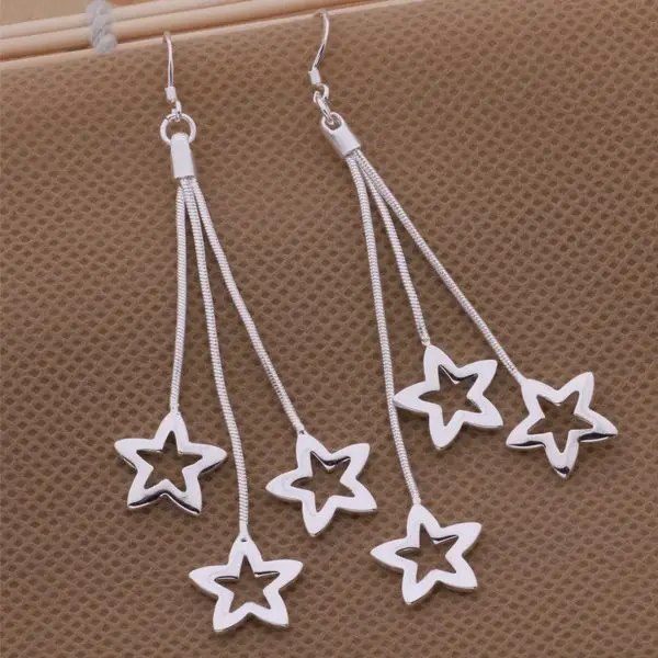 AE530 Hot 925 sterling silver earrings , 925 silver fashion jewelry , three five-pointed stars /coralfya aytajqaa
AE530 Hot 925 sterling silver earrings , 925 silver fashion jewelry , three five-pointed stars /coralfya aytajqaa