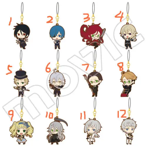 T068 Anime Black Butler Book of the Atlantic rubber Keychain Key Ring Rare | Дом и сад