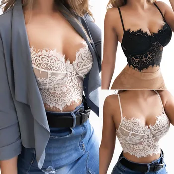 Fashion Wire Free Sexy Women Floral Lace Bralette Bustier Crop Top Bra Vest Brassiere Sexy Lingerie Ladies Underwear Intimates
Fashion Wire Free Sexy Women Floral Lace Bralette Bustier Crop Top Bra Vest Brassiere Sexy Lingerie Ladies Underwear Intimates