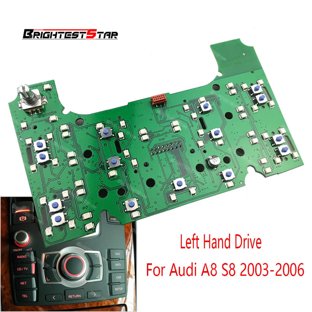 4E1919612 2G MMI Multimedia Interface Control Panel Circuit Board For Audi A8 S8 2003 2004 2005 2006 PVC and Metal
4E1919612 2G MMI Multimedia Interface Control Panel Circuit Board For Audi A8 S8 2003 2004 2005 2006 PVC and Metal