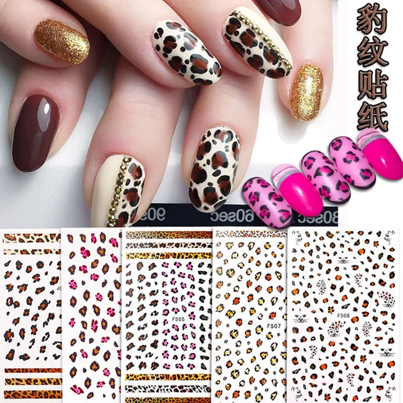 1 Sheet Colorful Tiger Stripe Leopard Pattern Adhesive Nail Art Stickers Decoration DIY Tips F505-509#
1 Sheet Colorful Tiger Stripe Leopard Pattern Adhesive Nail Art Stickers Decoration DIY Tips F505-509#
