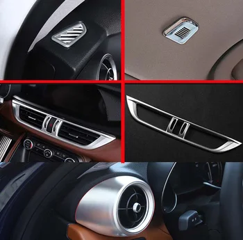 For Alfa Romeo Stelvio 2017 2018 Car Accessories ABS Chrome Matte Air Vent Outlet Cover Dashboard Trim
For Alfa Romeo Stelvio 2017 2018 Car Accessories ABS Chrome Matte Air Vent Outlet Cover Dashboard Trim