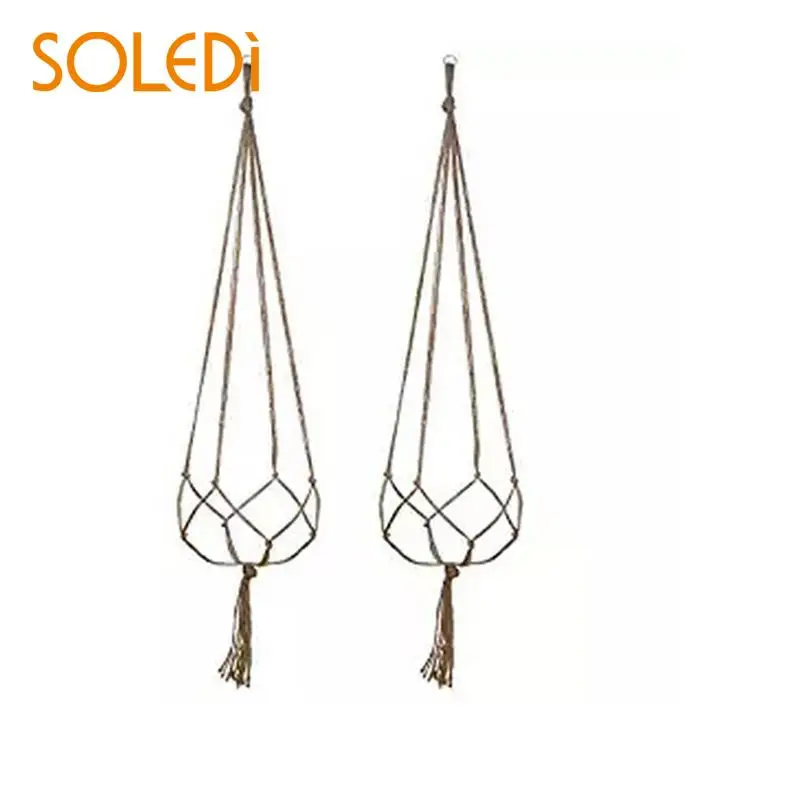 Hemp Rope Braided Hanger Pot New Basket Hanging Rope Basket for Horticultural Greening Gifts Planter for Decoration Handcrafted
Hemp Rope Braided Hanger Pot New Basket Hanging Rope Basket for Horticultural Greening Gifts Planter for Decoration Handcrafted
