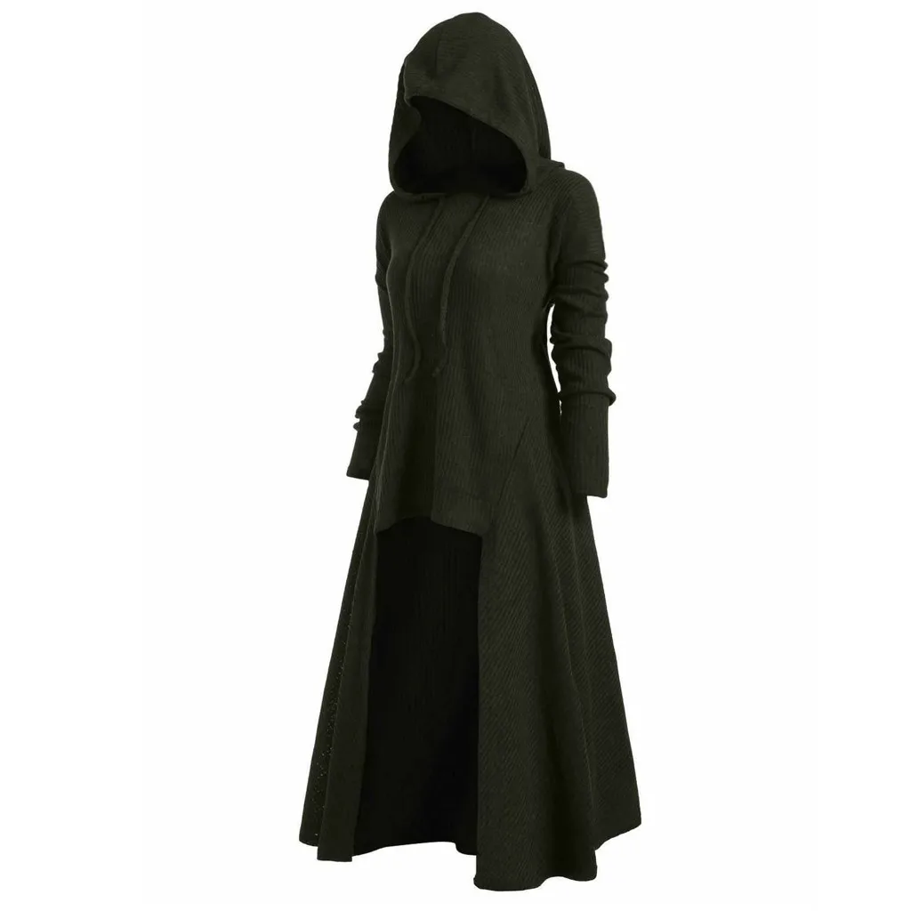 Winter Sweater Women Fashion Hooded Clothes Plus Size Vintage Cloak High Low Sweater Blouse Gothic Pullover Tops 2019 pull femme
Winter Sweater Women Fashion Hooded Clothes Plus Size Vintage Cloak High Low Sweater Blouse Gothic Pullover Tops 2019 pull femme
