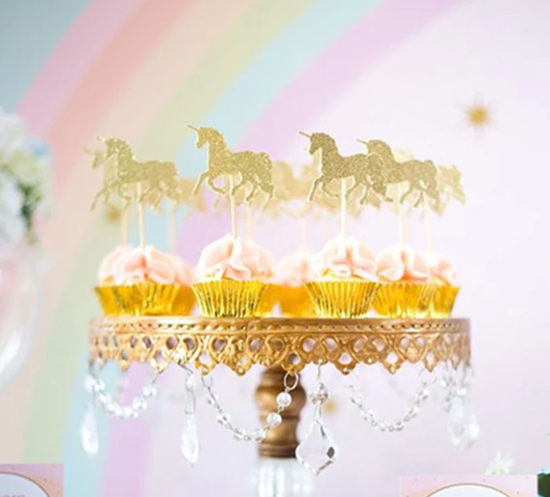 Glitter Gold Unicorn cupcake Topper Baby Girl Boy Birthday Party Cupcake Decoration -6 count
Glitter Gold Unicorn cupcake Topper Baby Girl Boy Birthday Party Cupcake Decoration -6 count