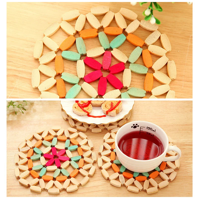 Heat Insulation Hollow Pad Mat Placemats Kitchen Table Desk Table Coasters Pot Cup Round Bamboo Placemat
Heat Insulation Hollow Pad Mat Placemats Kitchen Table Desk Table Coasters Pot Cup Round Bamboo Placemat