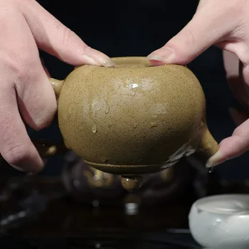 Beauty authentic Yixing teapot famous handmade teapot purple clay ore section of sesame pot of Kung Fu Tea Pot 023
Beauty authentic Yixing teapot famous handmade teapot purple clay ore section of sesame pot of Kung Fu Tea Pot 023