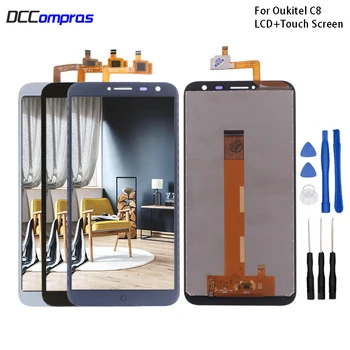 For Oukitel C8 LCD Display Touch Screen Digitizer Assembly Repair Parts For Oukitel C8 LCD Glass Panel Display Free Tools
For Oukitel C8 LCD Display Touch Screen Digitizer Assembly Repair Parts For Oukitel C8 LCD Glass Panel Display Free Tools