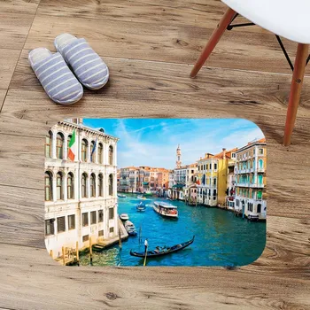 Bath Mats Venice Scenery Anti Slip Bathroom Mat Suede Floor Bath Mat Washable Toilet Rugs Custom Kitchen Carpet
Bath Mats Venice Scenery Anti Slip Bathroom Mat Suede Floor Bath Mat Washable Toilet Rugs Custom Kitchen Carpet