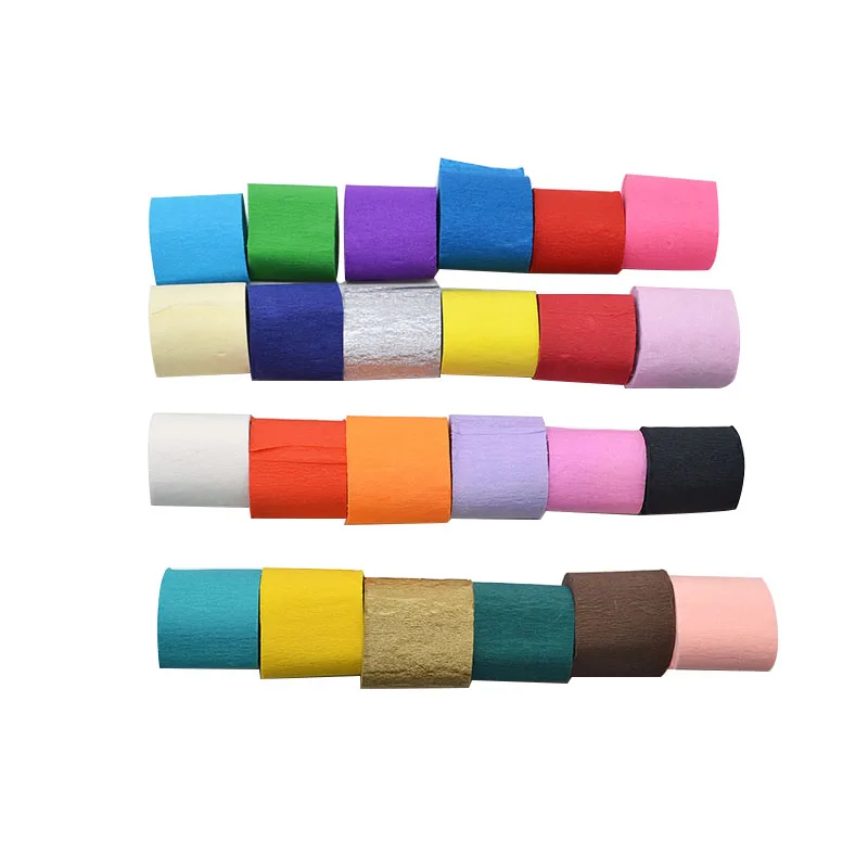 5cm*10m 17 Colors Colored Crepe Paper Roll DIY Flowers Wrapping Paper For Wedding Party Arrange Supplies Craft Paper Decoration
5cm*10m 17 Colors Colored Crepe Paper Roll DIY Flowers Wrapping Paper For Wedding Party Arrange Supplies Craft Paper Decoration