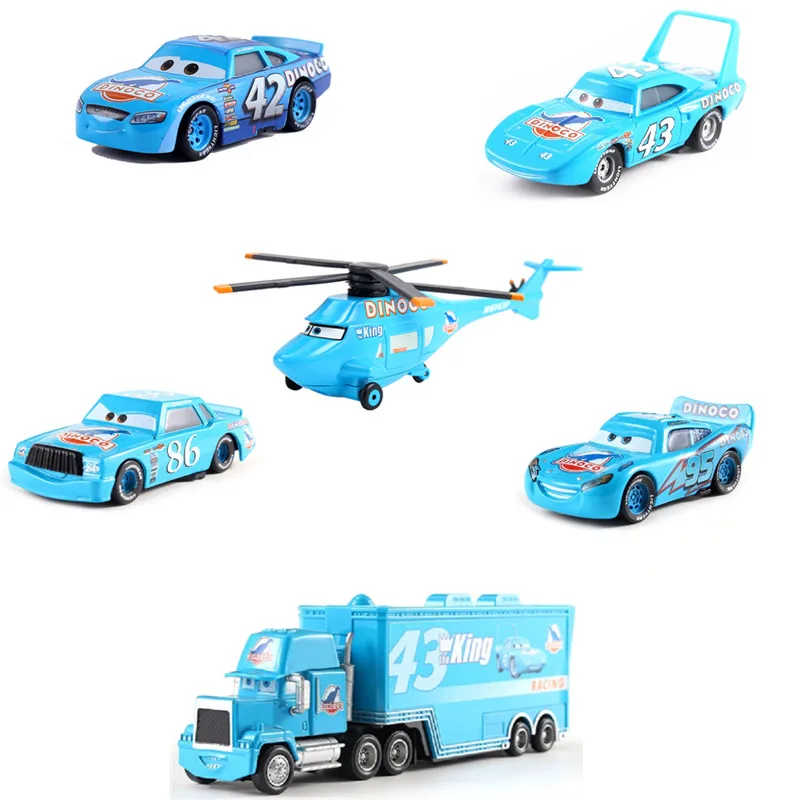 Cars Disney 6Pcs/set Disney Pixar Cars 3 DINOCO The King Mack Uncle Truck 1:55 Metal Car Model Boy Toy Children's gift
Cars Disney 6Pcs/set Disney Pixar Cars 3 DINOCO The King Mack Uncle Truck 1:55 Metal Car Model Boy Toy Children's gift