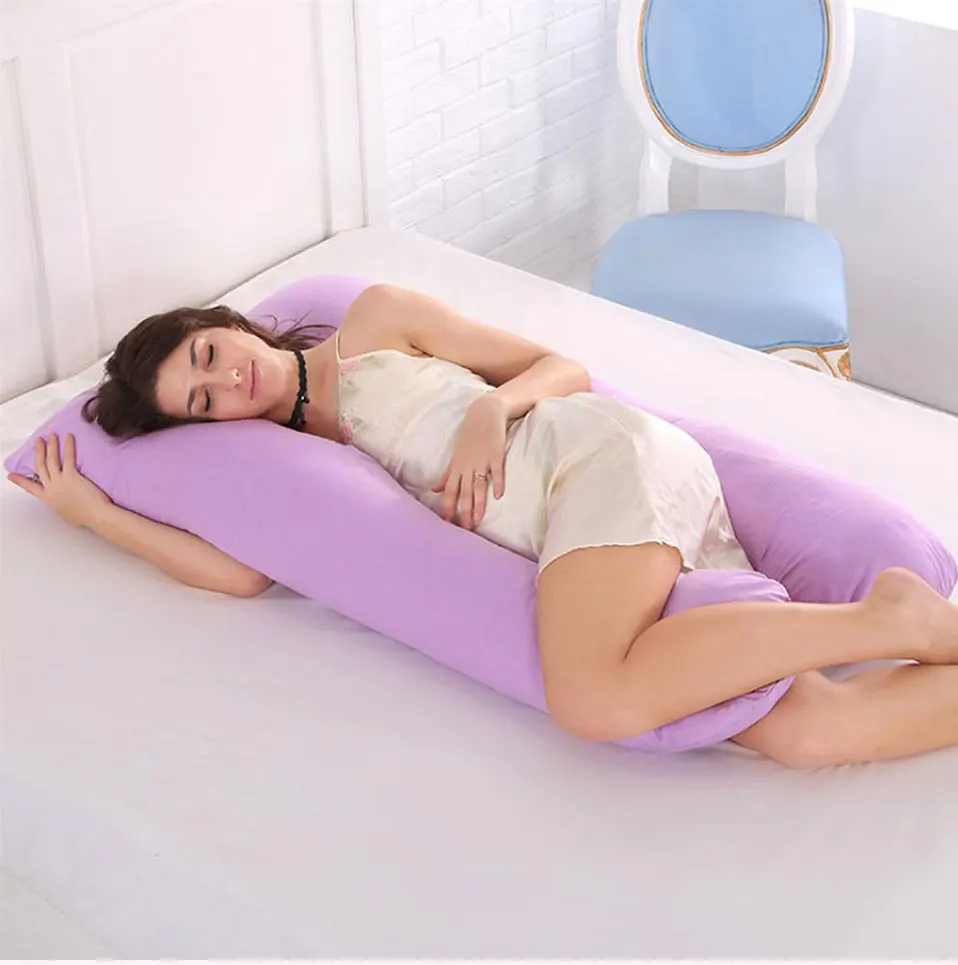 Sleeping Support Pillow For Pregnant Women Body 100% Cotton Pillowcase U Shape Maternity Pillows Pregnancy Side Sleepers Bedding (17)