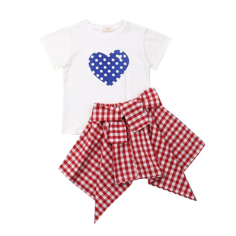 New Fashion Toddler Kids Baby Girl Summer Tops T-shirt Plaid Skirt 2Pcs Outfits Clothing Infant Clothes Casual 1-6Y
New Fashion Toddler Kids Baby Girl Summer Tops T-shirt Plaid Skirt 2Pcs Outfits Clothing Infant Clothes Casual 1-6Y