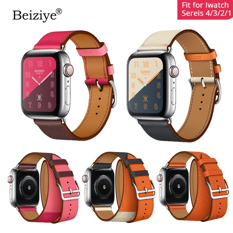 High-quality Leather watch strap for apple watch band 44mm 40mm 38mm 42mm bracelet watchbands iwatch series 4/3/2/1 belt
High-quality Leather watch strap for apple watch band 44mm 40mm 38mm 42mm bracelet watchbands iwatch series 4/3/2/1 belt