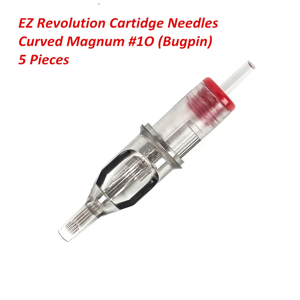 EZ Revolution Cartridge Needles #10 (0.30 mm) Curved Magnum Tattoo Needles for Cartridge System Machine Grips 5 pcs
EZ Revolution Cartridge Needles #10 (0.30 mm) Curved Magnum Tattoo Needles for Cartridge System Machine Grips 5 pcs
