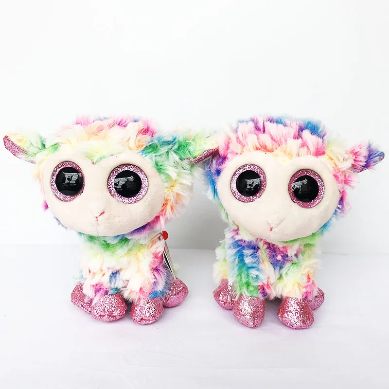 6" TY Beanie Boos Daffodil Rainbow Tye Dye Lamb 15cm Big Eye Plush Stuffed Animal Collectible Toy Christmas Gift For Kids
6" TY Beanie Boos Daffodil Rainbow Tye Dye Lamb 15cm Big Eye Plush Stuffed Animal Collectible Toy Christmas Gift For Kids