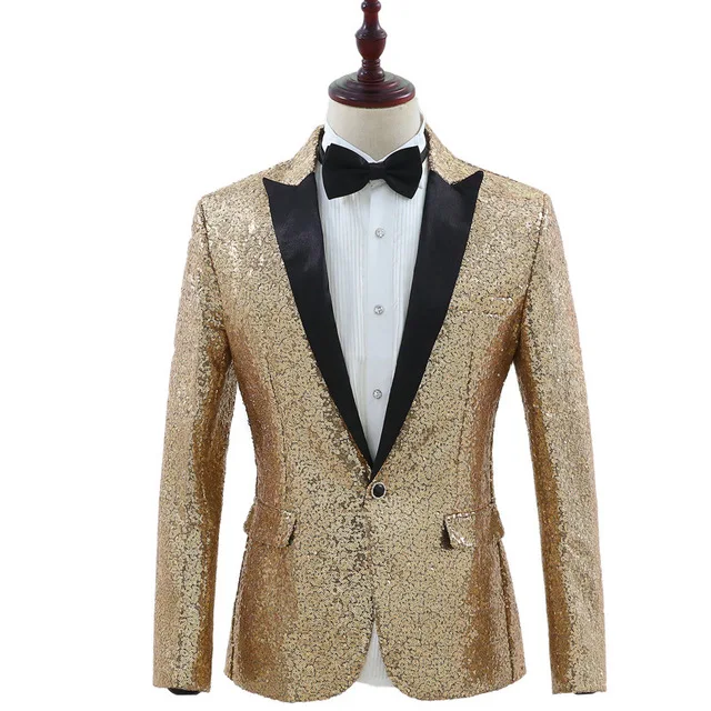 New Brand Mens Fashion Gold Silver Sequins Blazers Design DJ Singers Costume Slim Fit Coat Male Shiny Paillette Suit Jacket
New Brand Mens Fashion Gold Silver Sequins Blazers Design DJ Singers Costume Slim Fit Coat Male Shiny Paillette Suit Jacket