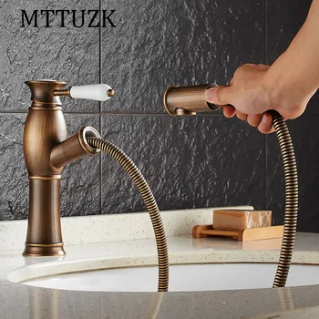 MTTUZK Antique copper put out basin faucet Shampoo faucet hot and cold mixer taps ceramic handle with diamonds kitchen faucet
MTTUZK Antique copper put out basin faucet Shampoo faucet hot and cold mixer taps ceramic handle with diamonds kitchen faucet