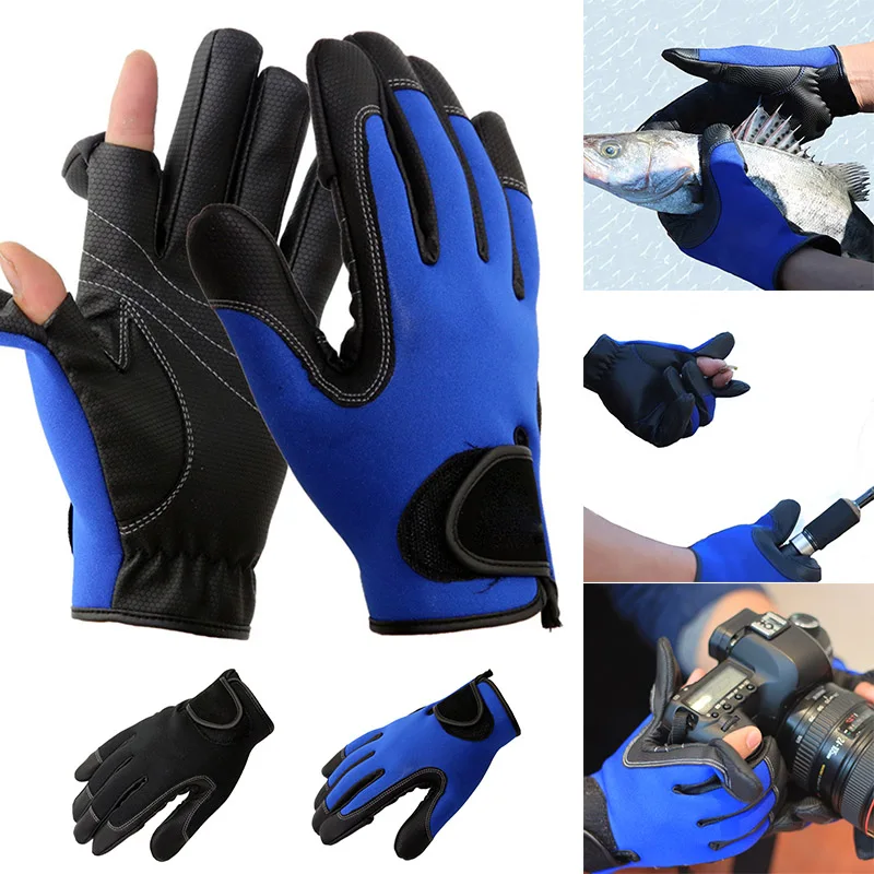 Neoprene Fishing Gloves 2 Slits Full Finger Shooting Hiking Jigging Waterproof Winter Gloves KH889
Neoprene Fishing Gloves 2 Slits Full Finger Shooting Hiking Jigging Waterproof Winter Gloves KH889