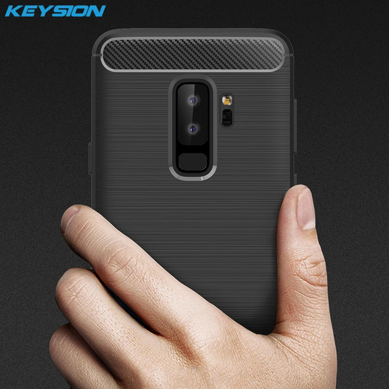 KEYSION Case for Samsung Galaxy S9 S9 Plus Carbon Fiber Soft TPU Silicone Brushed Anti-Skid Back Cover for Samsung S9 S9+ S9Plus
KEYSION Case for Samsung Galaxy S9 S9 Plus Carbon Fiber Soft TPU Silicone Brushed Anti-Skid Back Cover for Samsung S9 S9+ S9Plus