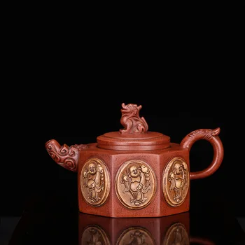 Pottery Teapot Auspicious Eight Party Square Kettle Raw Ore Clear Cement Full Manual Teapot Tea Set Factory Direct Wholesale
Pottery Teapot Auspicious Eight Party Square Kettle Raw Ore Clear Cement Full Manual Teapot Tea Set Factory Direct Wholesale