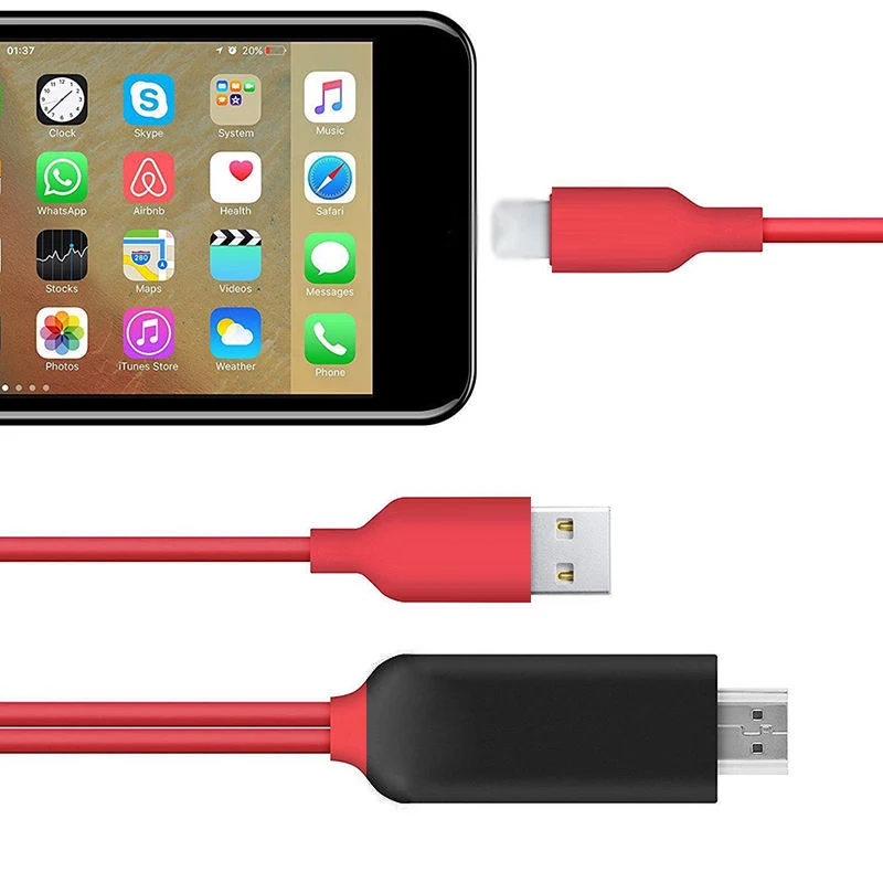 DOITOP 1080 P 8 Pin конвертер HDMI кабель для Apple iPhone 7 6 S плюс HDTV цифровой av-адаптер ipad |