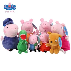 Оригинальные Плюшевые игрушки для всей семьи Peppa Pig Peppa Семья Свинки Пеппы игрушки для детей куклы для хобби и мягкие плюшевые игрушки Нового...
