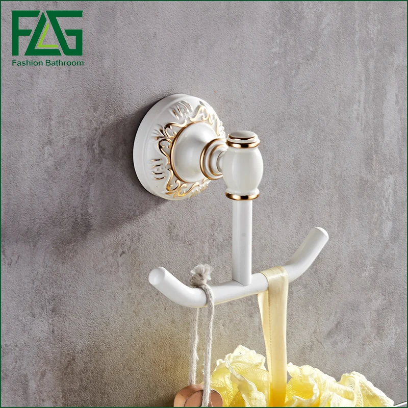 FLG mounted New arrival Bathroom Accessories European Space aluminum bathroom hook Clothes Hook Coat Hook Baked white paint
FLG mounted New arrival Bathroom Accessories European Space aluminum bathroom hook Clothes Hook Coat Hook Baked white paint