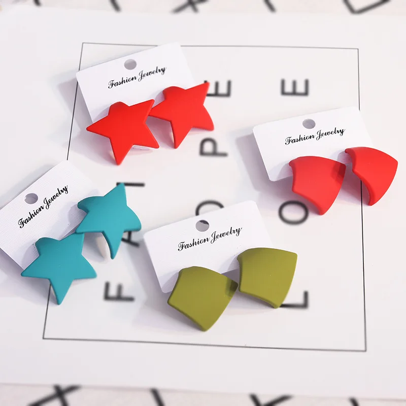 fashion colorful acrylic star geometry stud Earring oorbellen For Wedding boucle d'oreille femme 2019 summer Dazzle Jewellery
fashion colorful acrylic star geometry stud Earring oorbellen For Wedding boucle d'oreille femme 2019 summer Dazzle Jewellery