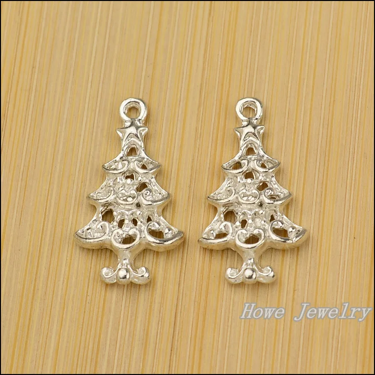 Wholesale 80 PCS Vintage Charms Christmas tree Pendant Bright silver Fit Bracelets Necklace DIY Metal Jewelry Making JC-632
Wholesale 80 PCS Vintage Charms Christmas tree Pendant Bright silver Fit Bracelets Necklace DIY Metal Jewelry Making JC-632