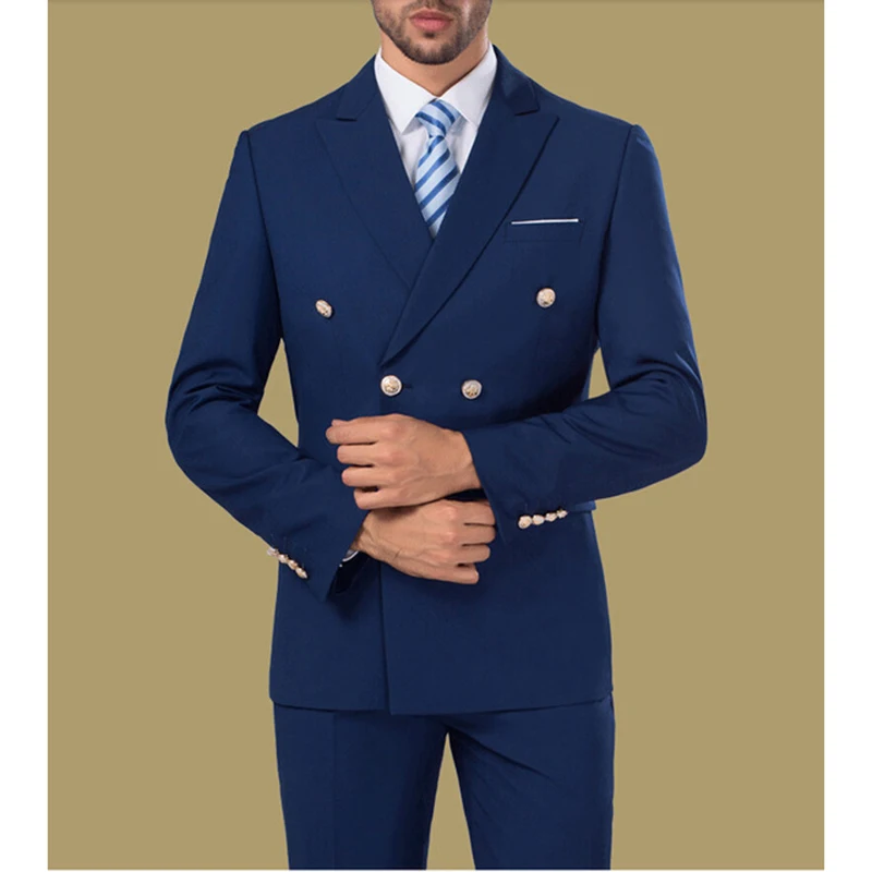 Cheap Double breasted Formal Suits royal Blue Mens Suits 3 Pieces Groomsman Suit Wedding Party men Suit (Jacket+Pants+tie)
Cheap Double breasted Formal Suits royal Blue Mens Suits 3 Pieces Groomsman Suit Wedding Party men Suit (Jacket+Pants+tie)