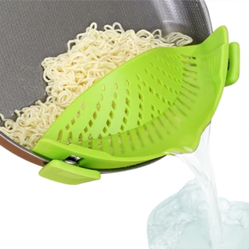 Kitchen Rice Pasta Washing Colander Clip Safety Silicone Pot Pan Bowl Funnel Strainer Kitchen Draining Excess Liquid Cookware
Kitchen Rice Pasta Washing Colander Clip Safety Silicone Pot Pan Bowl Funnel Strainer Kitchen Draining Excess Liquid Cookware