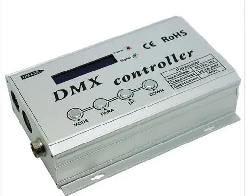 AC100-240V контроллер DMX высокого напряжения ЖК-дисплей 3-канальный выход RGB