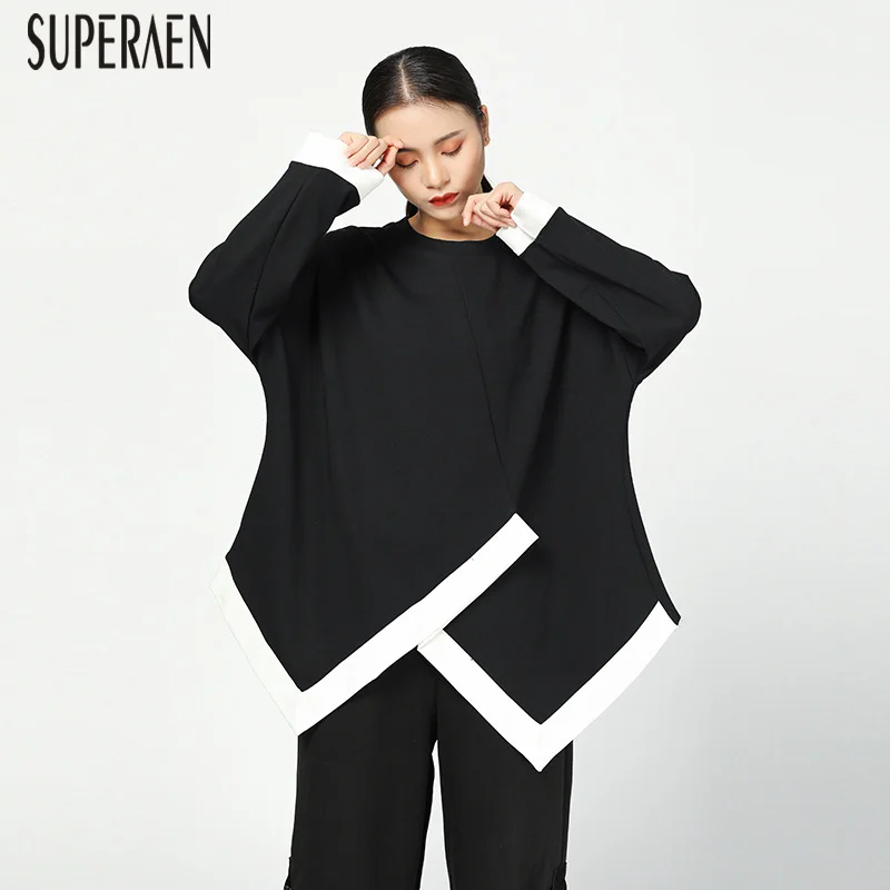 SuperAen Irregular Fashion Women T Shirt Cotton Wild Casual Europe Ladies T Shirt Spring New 2019 Round Collar Women Tops
SuperAen Irregular Fashion Women T Shirt Cotton Wild Casual Europe Ladies T Shirt Spring New 2019 Round Collar Women Tops