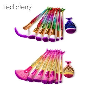 8Pcs makeup Brushes Rose pink Mermaid Brush Eye Shadow Foundation Powder Eyebrow Makeup Brushes Fishtail Brush Comestic Tool
8Pcs makeup Brushes Rose pink Mermaid Brush Eye Shadow Foundation Powder Eyebrow Makeup Brushes Fishtail Brush Comestic Tool