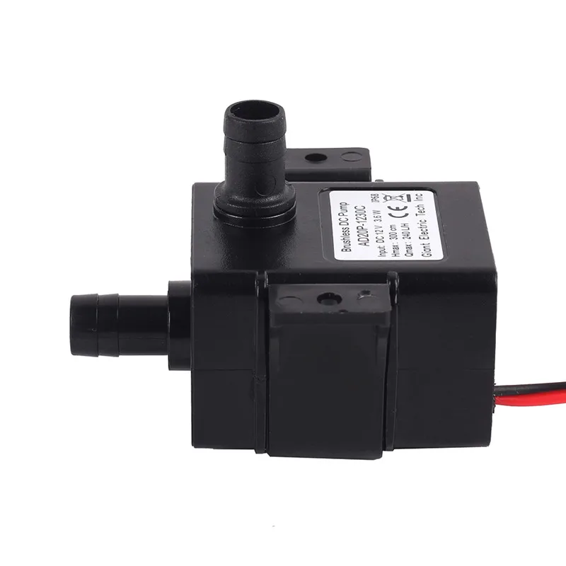 Ultra Quiet DC 12V Brushless Motor Submersible Water Pump IP68 3m 240L H Home Fish Pond Pool ABS Water Pump 4.8W5