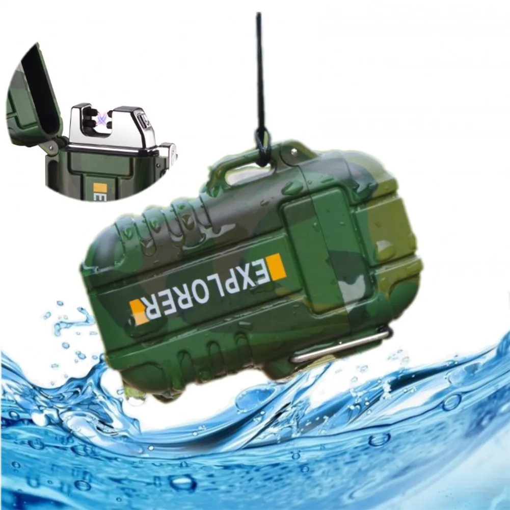2018 New Waterproof Lighter Dual Arc Multifunction Outdoor USB Lighter Rechargeable Electric Arc Plamsa Lighters Windproof
2018 New Waterproof Lighter Dual Arc Multifunction Outdoor USB Lighter Rechargeable Electric Arc Plamsa Lighters Windproof