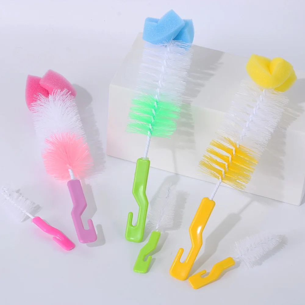 2 Pcs Baby Bottle Brush Baby Nipple 360-degree Rotating Clean Sponge Spout Cup Washing Head Tool Brush Kit Random Color
2 Pcs Baby Bottle Brush Baby Nipple 360-degree Rotating Clean Sponge Spout Cup Washing Head Tool Brush Kit Random Color
