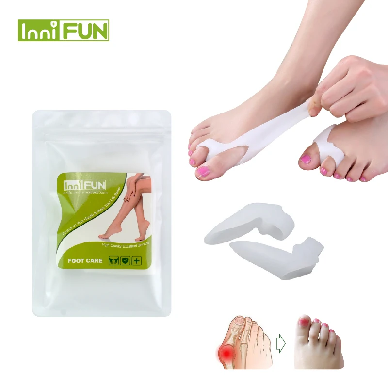 2Pcs Thumb Valgus Protector Silicone Gel foot fingers Two Hole Toe Separator Bunion Adjuster Hallux Valgus Feet Massager C142
2Pcs Thumb Valgus Protector Silicone Gel foot fingers Two Hole Toe Separator Bunion Adjuster Hallux Valgus Feet Massager C142