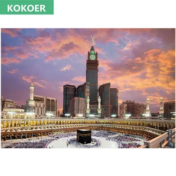 5D DIY Diamond Embroidery Islamic Logo Holy Cities of Mecca Pasted 3D Painting Rhinestones Cross Stitch the sticker on the wall
5D DIY Diamond Embroidery Islamic Logo Holy Cities of Mecca Pasted 3D Painting Rhinestones Cross Stitch the sticker on the wall