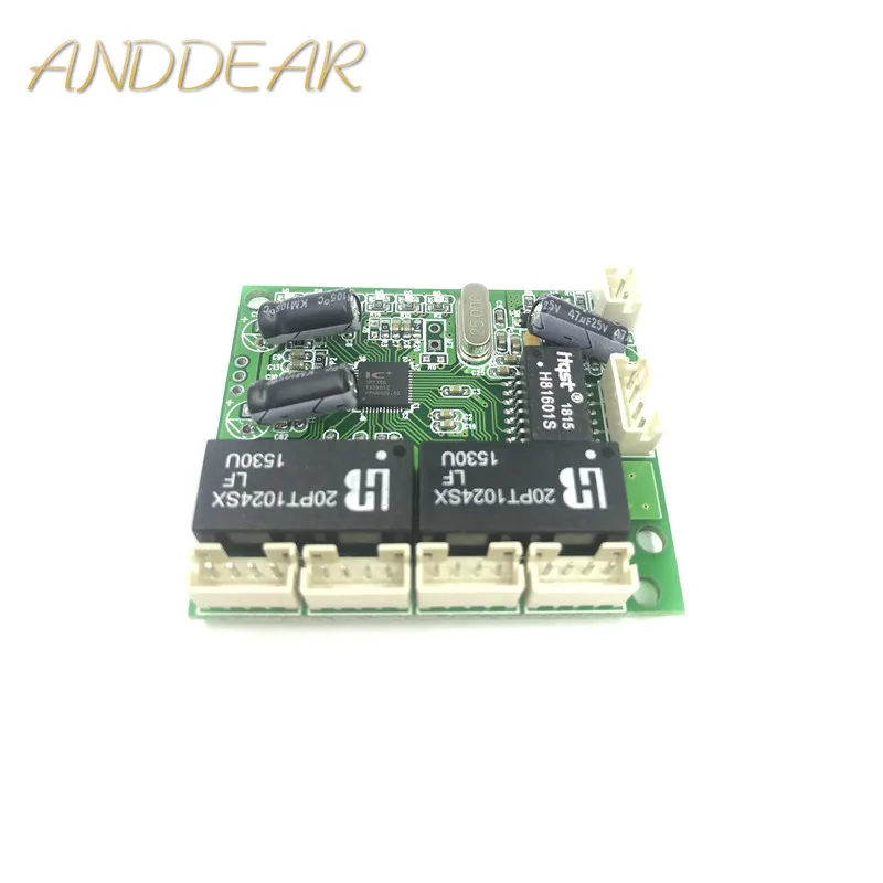 Mini extra small 3/4/5 port 10/100Mbps engineering switch module network access control camera exquisite compact PCBA board OEM
Mini extra small 3/4/5 port 10/100Mbps engineering switch module network access control camera exquisite compact PCBA board OEM