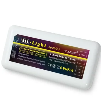 2.4GHZ 4-zone LED touch dimmer controlling receptor;used with 2.4GHZ WW/CW touch dimmer remote;6A*2CH output
2.4GHZ 4-zone LED touch dimmer controlling receptor;used with 2.4GHZ WW/CW touch dimmer remote;6A*2CH output