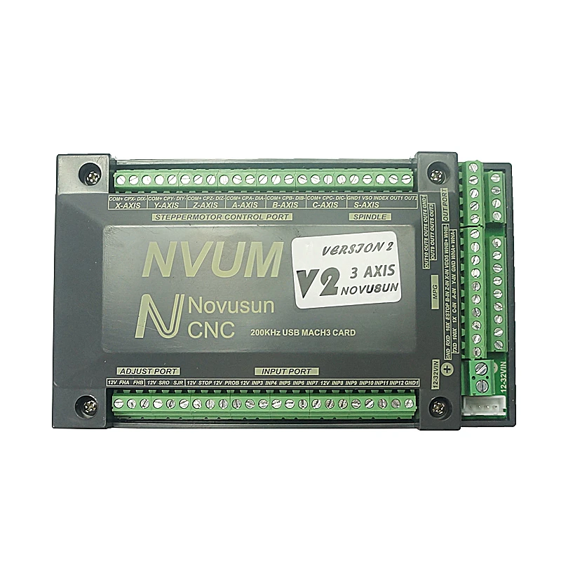 300KHz 3 4 5 6 Axis MACH3 USB Stepper Motion Controller Card CNC Standard Board with USB Cable
300KHz 3 4 5 6 Axis MACH3 USB Stepper Motion Controller Card CNC Standard Board with USB Cable